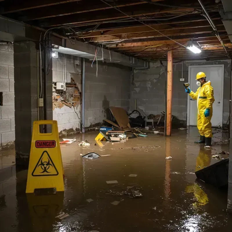 Flooded Basement Electrical Hazard in Pine Knot, KY Property